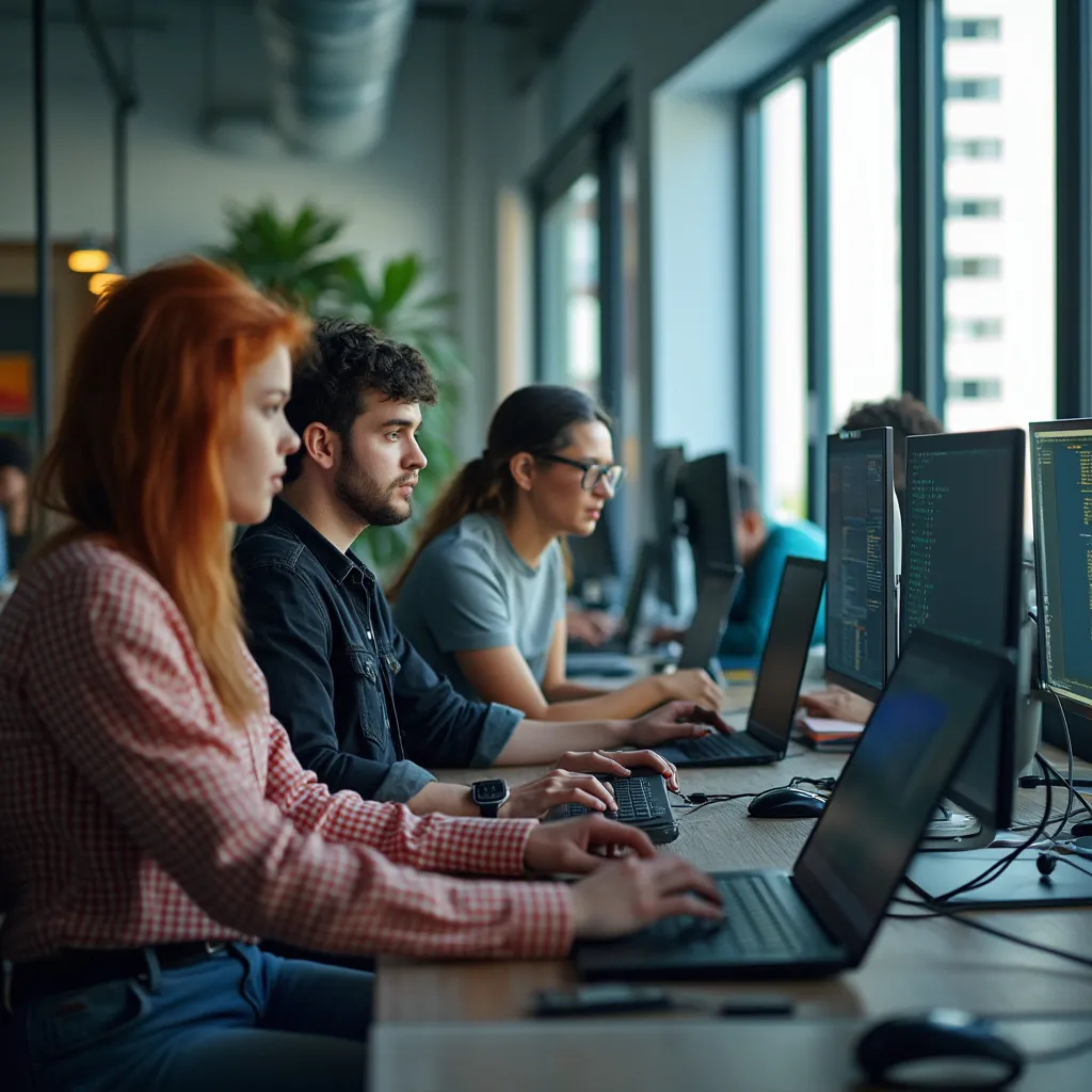 Desarrolladores de software trabajando en Argentina